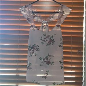 Blush pink floral tank